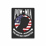 POW MIA US Flag  Sticker (peel N' Stick)